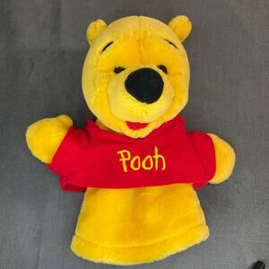 Mattel Winnie the Pooh Plush Hand Puppet Walt Disney 9"